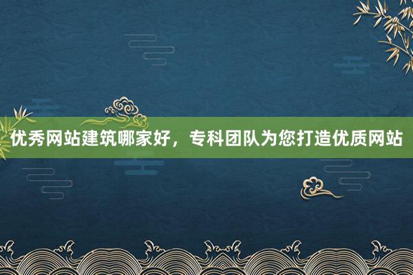 优秀网站建筑哪家好，专科团队为您打造优质网站